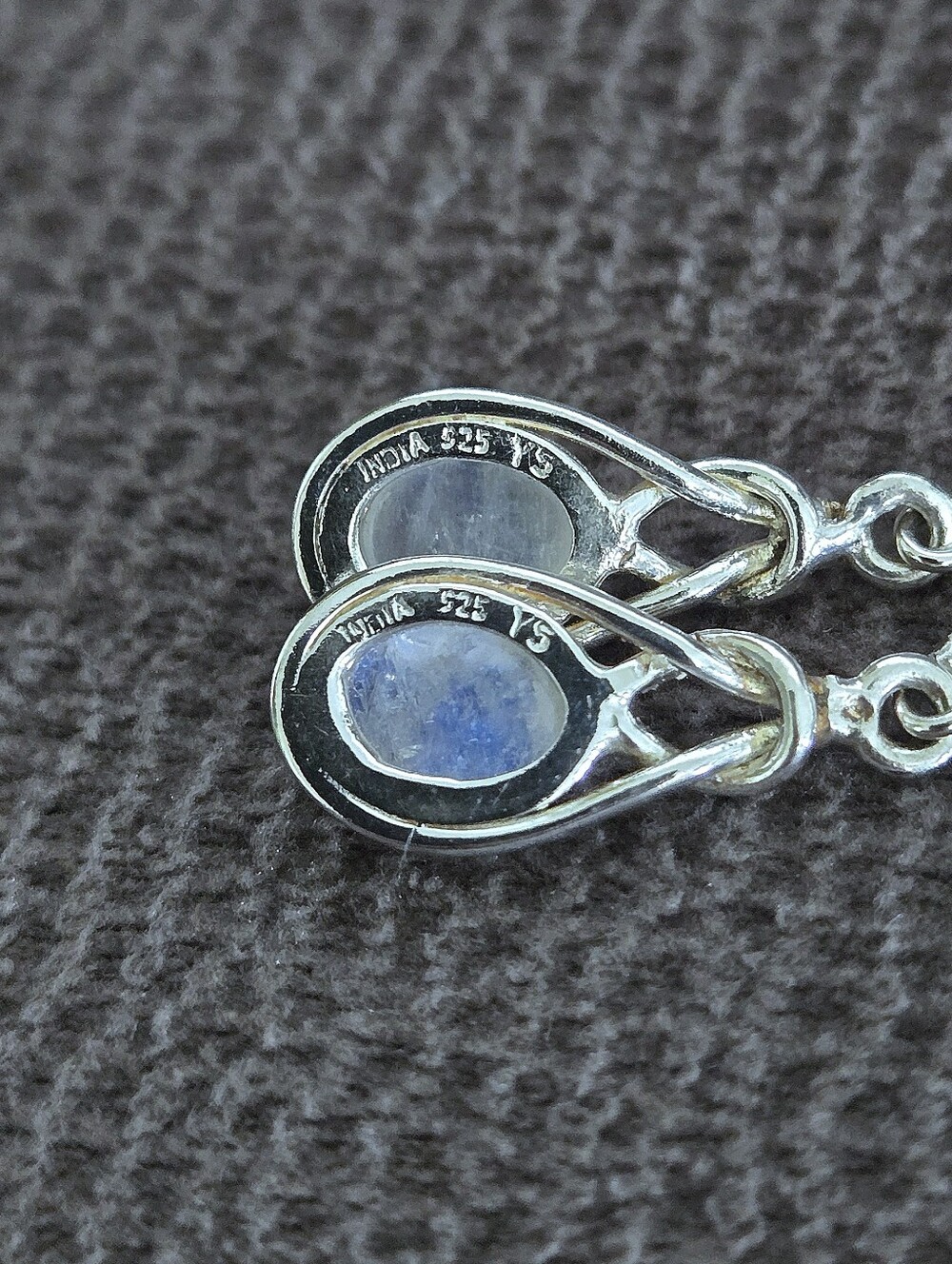 Shivam Silver Moonstone🌙 Earrings - Picture 7 of 16